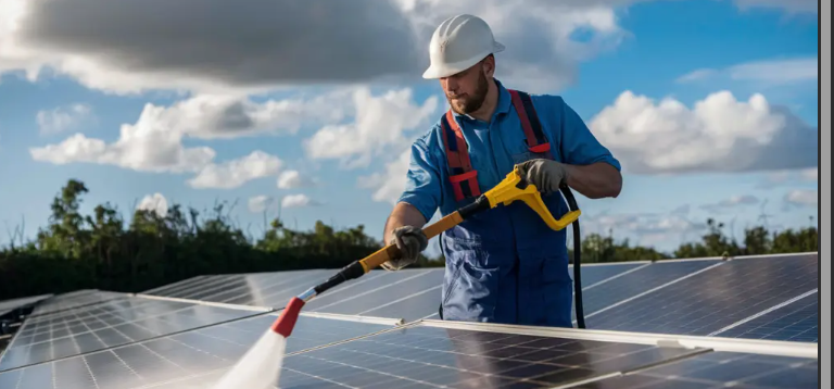 Solar panel cleaning services Pakistan